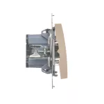 Simon 54 WMDL-091x2x-041 Przycisk „dzwonek” z podświetleniem LED (moduł) 16AX, 250V~, zaciski śrubowe; kremowy