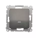 Simon 54 WMDL-091x2x-048 Przycisk „dzwonek” z podświetleniem LED (moduł) 16AX, 250V~, zaciski śrubowe; antracyt