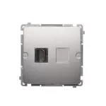 Simon Basic WMUH-0xxxx1-4011 Gniazdo HDMI pojedyncze (moduł); srebrny mat