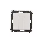 Simon 55 WMDL-031xx4-114 Przycisk potrójny (moduł) 10 AX, 250 V~, szybkozłącza; Jasnoszary mat