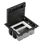 Simon Connect TSC-52050002-038 Puszka podłogowa S500 2-modułowa, 4x K45, gł. 70mm; szary grafit