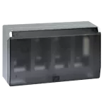 Simon Connect TSC-51040004-033 Obudowa natynkowa S500 z pokrywą 4-modułowa, 8x K45; kompletna; aluminium