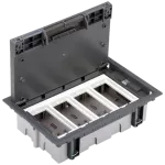 Simon Connect TSC-52050004-035 Puszka podłogowa S500 4-modułowa, 8x K45, gł. 70mm; szary