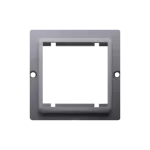 Simon Basic WMUZ-74x2xx-4012 Adapter (przejściówka) na osprzęt standardu 45 × 45 mm. Montaż do puszki na wkręty; srebrny mat