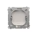 Simon Basic WMUZ-611xx1-4011 Zaślepka ramki (moduł). Mocowanie za pomocą łapek lub wkrętów; srebrny mat