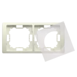 Simon Basic Neos WMYZ-04221N-9013 Ramka 2-krotna NEOS do wersji bryzgoszczelnej IP44 z kompletem uszczelek; beż