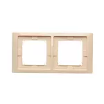 Simon Basic Neos WMYZ-04221N-9013 Ramka 2-krotna NEOS do wersji bryzgoszczelnej IP44 z kompletem uszczelek; beż