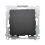 Simon 54 WMDL-0600xx-049 Łącznik schodowy bez piktogramu (moduł) 10AX, 250V~, szybkozłącza; czarny