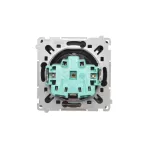 Simon Basic WMBW-53111x-Y011 Gniazdo wtyczkowe Schuko do wersji IP44 z przesłonami (moduł) 16A, 250V~,zaciski śrubowe; czarny. Klapka transparentna