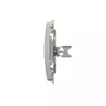 Simon Basic WMUK-P10000-4013 Pokrywa gniazd teleinformatycznych na Keystone płaska podwójna. Montaż na łapki lub wkręty; srebrny mat