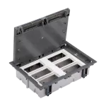 Simon Connect TSC-52050006-035 Puszka podłogowa S500 6-modułowa, 12x K45, gł. 70mm; szary