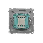 Simon Basic WMUL-0P0xxx-4011 Przycisk pojedynczy zwierny bez piktogramu (moduł) 10AX, 250V~, szybkozłącza; srebrny mat