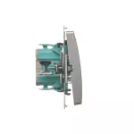 Simon Basic WMUL-080xxx-4011 Przycisk światło (moduł) 10AX, 250V~, szybkozłącza; srebrny mat