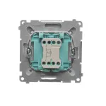 Simon Basic WMUL-091xxx-4011 Przycisk dzwonek z podświetleniem LED (moduł) 10AX, 250V~, szybkozłącza; srebrny mat