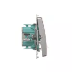 Simon Basic WMUL-081xxx-4011 Przycisk światło z podświetleniem LED (moduł) 10AX, 250V~, szybkozłącza; srebrny mat