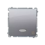 Simon Basic WMUL-071xxx-4011 Łącznik krzyżowy z podświetleniem LED (moduł) 10AX, 250V~, szybkozłącza; srebrny mat