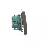 Simon Basic WMUL-071xxx-4011 Łącznik krzyżowy z podświetleniem LED (moduł) 10AX, 250V~, szybkozłącza; srebrny mat