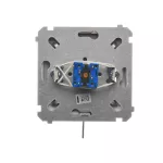 Simon Basic WMUL-0K04Px-j011 Łącznik chwilowy roletowy z kluczem, 3 pozycyjny, „I-0-II" 2 styki N/O. Możliwość wyjęcia klucza tylko w pozycji 0; stal inox