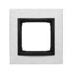 Simon 54 Nature WMDZ-0110xS-082 Ramka 1-krotna Nature-Metal, INOX NERO, IP20/IP44 (IP44-należy zastosować uszczelkę ramki DUN1)