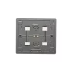 Simon 54 WMEW-22411x-048 Gniazdo poczwórne Schuko natynkowe z przesłonami torów prądowych wersja skandynawska 16A, 250V~, zaciski śrubowe; antracyt