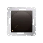 Simon 54 WMDS-004xL2-046 Ściemniacz obrotowy dwubiegunowy do LED ściemnialnych 230V (moduł) 5-215W; brąz mat Wymagana instalacja 4-przewodowa