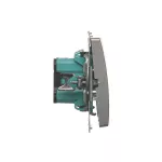 Simon Basic WMUL-080x2x-4011 Przycisk światło (moduł) 16AX, 250V~, zaciski śrubowe; srebrny mat