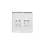 Simon 55 WMDL-K8x3xx-114 Klawisz podwójny do: SW6/2WM, SW7/2M; Jasnoszary mat