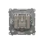 Simon Basic WMUA-05010z-4011 Gniazdo antenowe R-TV końcowe, separowane (moduł), 1x wejście: 5–862 MHz; srebrny mat