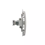 Simon Basic WMUA-03000x-4013 Gniazdo antenowe pojedyncze końcowe (moduł); srebrny mat (zastępuje BMAK1.01/..)