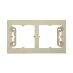 Simon 55 WMDZ-203xxx-144 Puszka natynkowa 2-krotna do ramek LINE/DUO. Wyokość: 40mm; Szampański mat