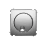 Simon Basic WMUS-004x0x-4028 Ściemniacz naciskowo-obrotowy (moduł), 20–500 W, 230V~; srebrny mat