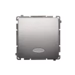 Simon Basic WMUL-011xx1-4011 Łącznik jednobiegunowy (moduł) z sygnalizacją załączenia, 10AX, 250V~, szybkozłącza; srebrny mat