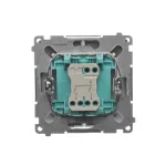 Simon Basic WMUL-050xxx-4011 Łącznik świecznikowy (moduł) 10AX, 250V~, szybkozłącza; srebrny mat