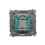 Simon Basic WMUL-060xxx-4011 Łącznik schodowy (moduł) 10AX, 250V~, szybkozłącza; srebrny mat