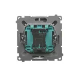 Simon Basic WMUL-050x2x-4011 Łącznik świecznikowy (moduł) 16AX, 250V~, zaciski śrubowe; srebrny mat