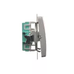 Simon Basic WMUL-060x2x-4011 Łącznik schodowy (moduł) 16AX, 250V~, zaciski śrubowe; srebrny mat