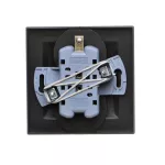 Simon 10 WC-GZ2Yxxxxxx-49xx Gniazdo wtyczkowe z uziemieniem podwójne, z funkcją niezmienności faz, 16A, 250V~, zaciski śrubowe. Kompletne - nie do ramek; czarny