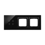 Simon 54 Touch WMDZ-01125S-075 Panel dotykowy S54 Touch, 3 moduły, 4 pola dotykowe + 2 otwory na osprzęty S54, wulkaniczna lawa