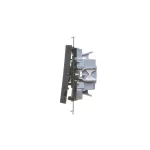 Simon 55 WMDL-031xx4-149 Przycisk potrójny (moduł) 10 AX, 250 V~, szybkozłącza; Czarny mat