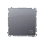 Simon Basic WMUL-090xxx-4011 Przycisk dzwonek (moduł) 10AX, 250V~, szybkozłącza; srebrny mat