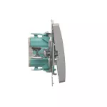 Simon Basic WMUL-090xxx-4011 Przycisk dzwonek (moduł) 10AX, 250V~, szybkozłącza; srebrny mat