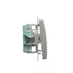 Simon Basic WMUL-011RP1-4011 Przycisk pojedynczy rozwierny bez piktogramu (moduł) 10AX, 250V~, zaciski śrubowe; srebrny mat