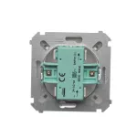 Simon Basic WMUL-011RP1-4011 Przycisk pojedynczy rozwierny bez piktogramu (moduł) 10AX, 250V~, zaciski śrubowe; srebrny mat