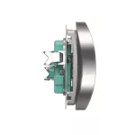 Simon Basic WMUW-00210M-4011 Gniazdo wtyczkowe podwójne z uziemieniem (moduł), Σ16A, 250V~, zaciski śrubowe; srebrny mat