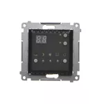 Simon 54 WMDR-141xx1-049 Regulator temperatury z wyświetlaczem z czujnikiem wewnętrznym (moduł) 16(2) A, 230V~; czarny