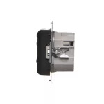 Simon 54 WMDR-141xx1-049 Regulator temperatury z wyświetlaczem z czujnikiem wewnętrznym (moduł) 16(2) A, 230V~; czarny