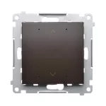 Simon 54 WMDC-011NxP-046 Lokalny sterownik roletowy z automatyczną kalibracją i programowalną pozycją ulubioną; brąz mat