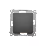 Simon 54 WMDL-0P0x2x-049 Przycisk pojedynczy zwierny bez piktogramu (moduł) 16AX, 250V~, zaciski śrubowe; czarny