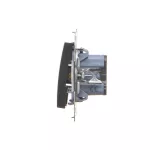 Simon 54 WMDL-0P0x2x-049 Przycisk pojedynczy zwierny bez piktogramu (moduł) 16AX, 250V~, zaciski śrubowe; czarny