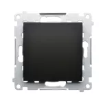 Simon 54 WMDL-0PR3xx-049 Przycisk pojedynczy rozwierny bez piktogramu (moduł) 10AX, 250V~, szybkozłącza; czarny